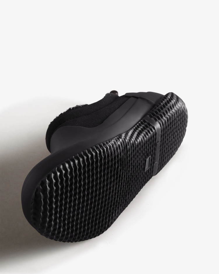 Hunter Geïsoleerde Vegan Shearling Damesschoen Zwart