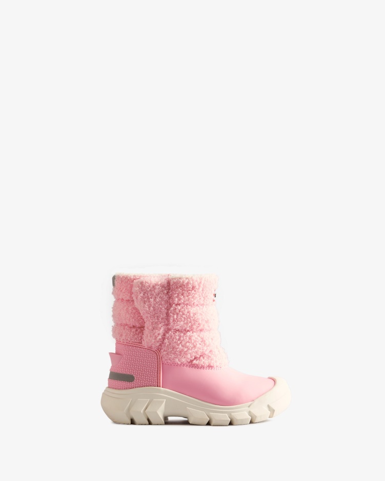 Hunter Little Kids (18 Maanden-6 Jaar) Geïsoleerde Vegan Shearling Snowboots Blush Dooi Roze