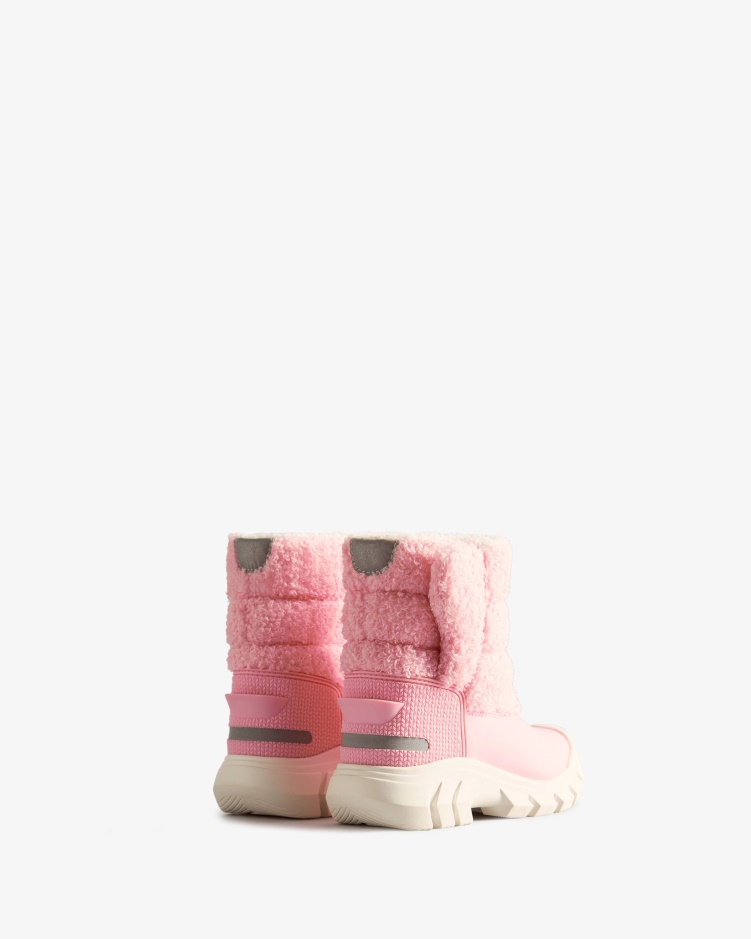 Hunter Little Kids (18 Maanden-6 Jaar) Geïsoleerde Vegan Shearling Snowboots Blush Dooi Roze