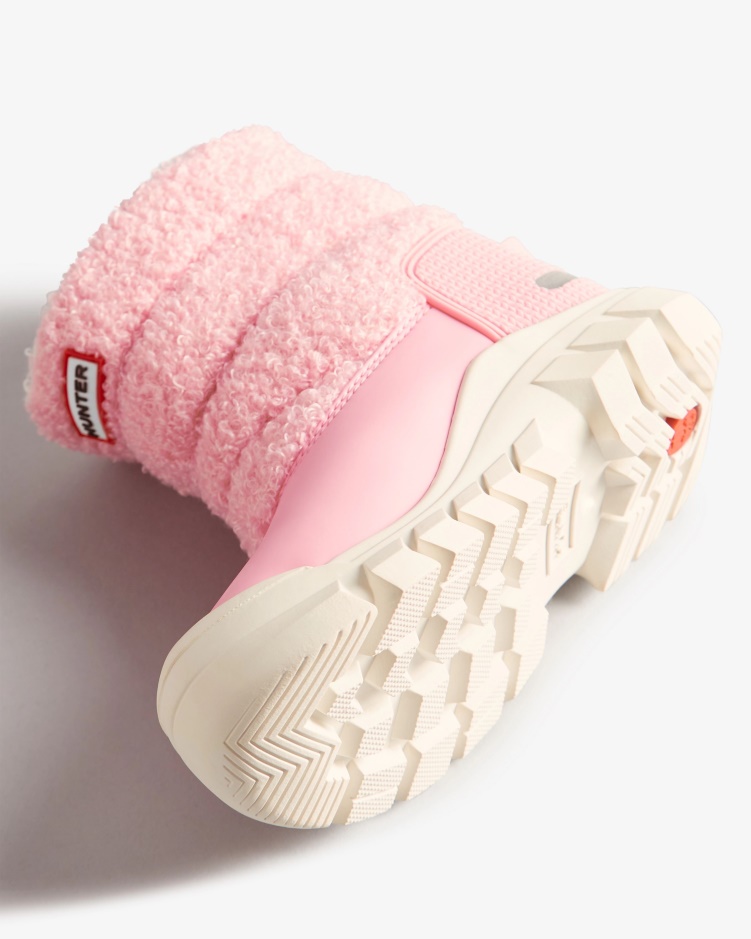 Hunter Little Kids (18 Maanden-6 Jaar) Geïsoleerde Vegan Shearling Snowboots Blush Dooi Roze