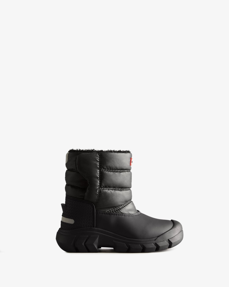 Hunter Big Kids (5-10 Jaar) Geïsoleerde Snowboots Zwart