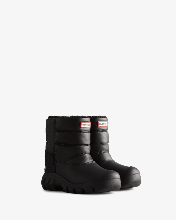 Hunter Big Kids (5-10 Jaar) Geïsoleerde Snowboots Zwart