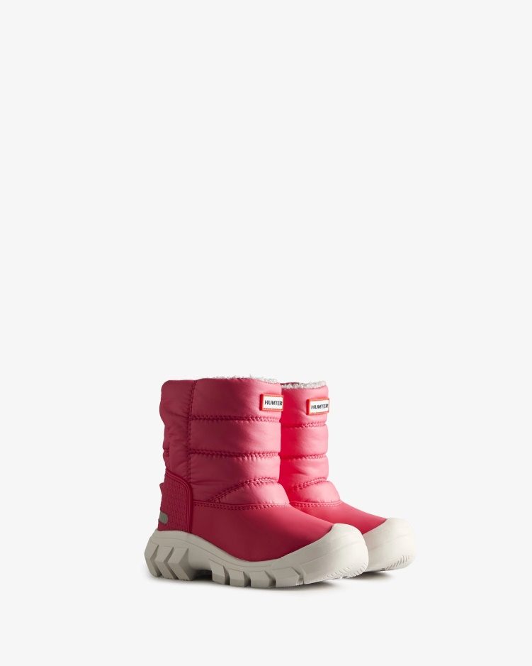 Hunter Little Kids (18 Maanden-6 Jaar) Geïsoleerde Snowboots Felroze