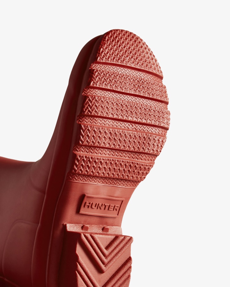 Hunter Original Big Kids (5-11 Jaar) Regenlaarzen Militair Rood
