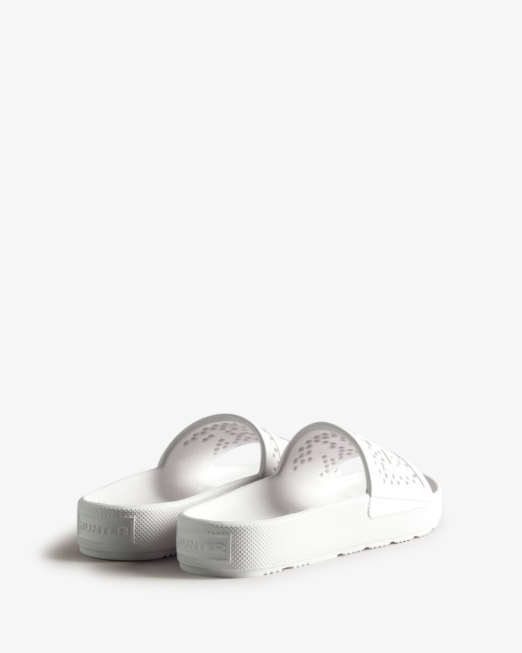 Hunter Lichtgewicht Voorgevormde Damesslippers Wit