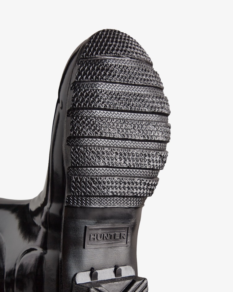 Hunter Originele Hoogglans Regenlaarzen Voor Dames Zwart