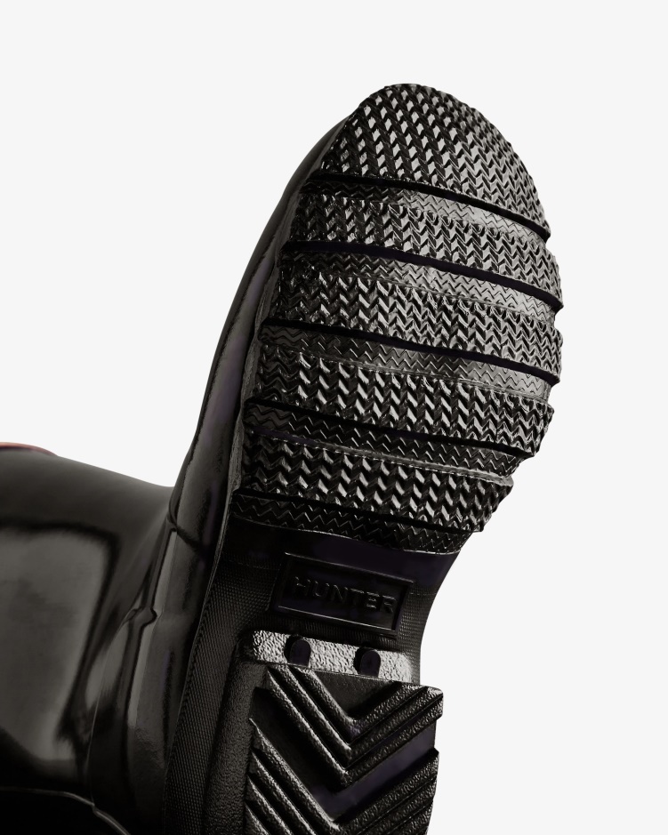 Hunter Original Big Kids (5-11 Jaar) Glanzende Regenlaarzen Zwart