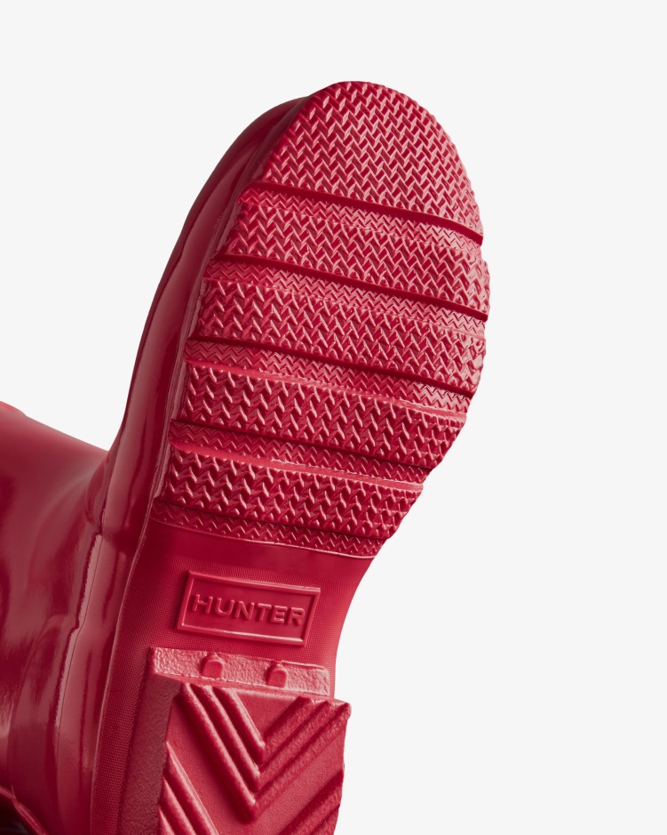 Hunter Original Big Kids (5-11 Jaar) Glanzende Regenlaarzen Felroze