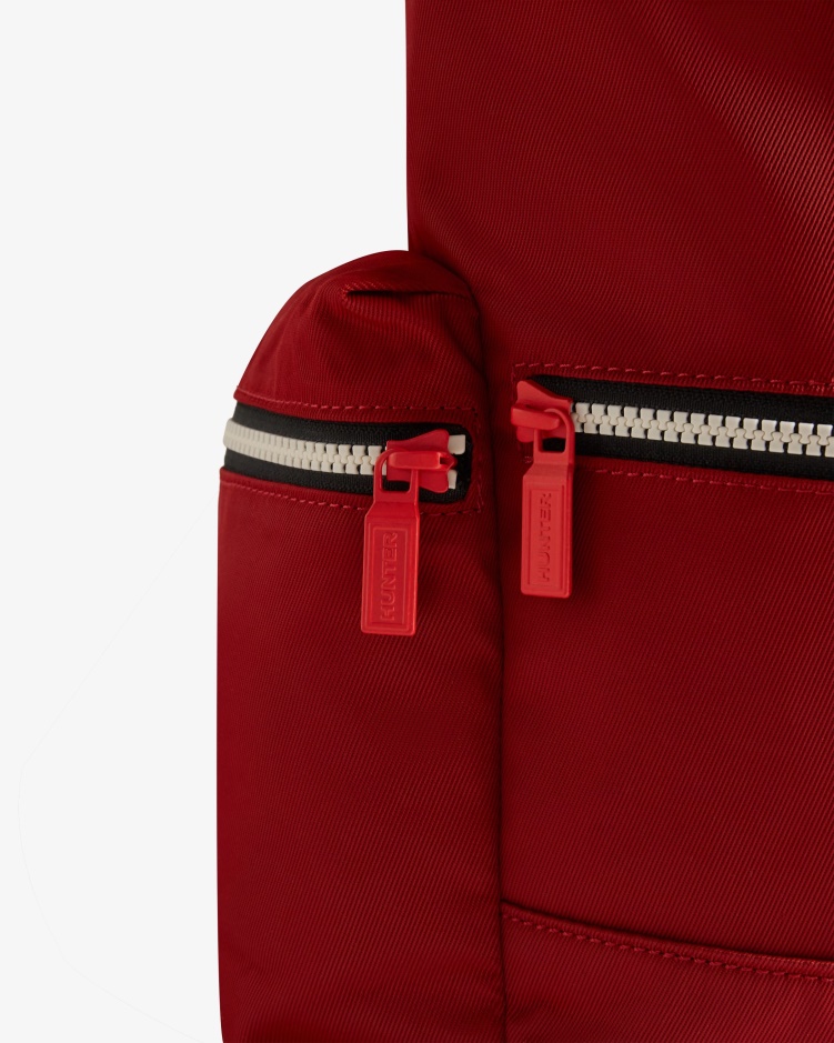 Hunter Mini Top Clip Rugzak - Nylon Militair Rood