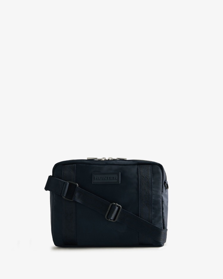 Hunter Verfijnde Duurzame Crossbody Tas Navy
