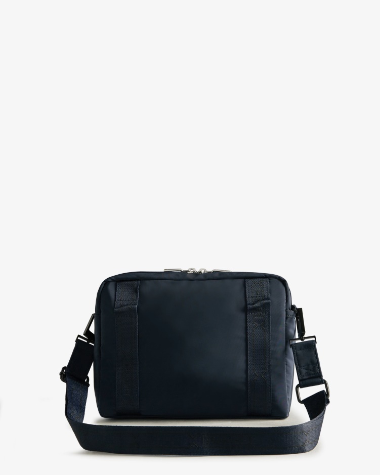 Hunter Verfijnde Duurzame Crossbody Tas Navy