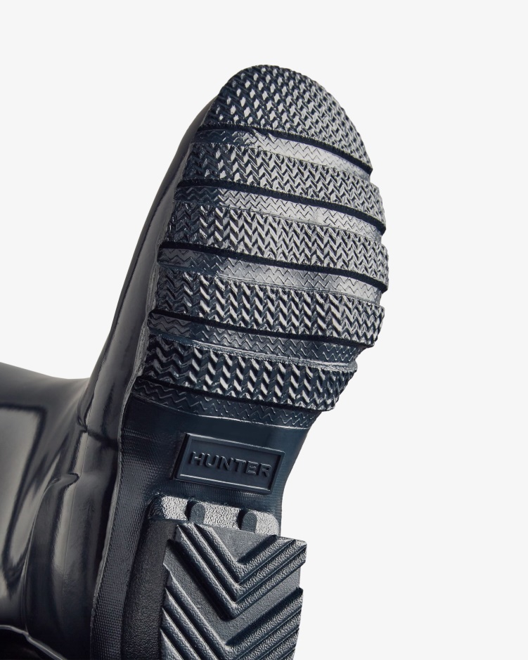 Hunter Original Big Kids (5-11 Jaar) Glanzende Regenlaarzen Navy