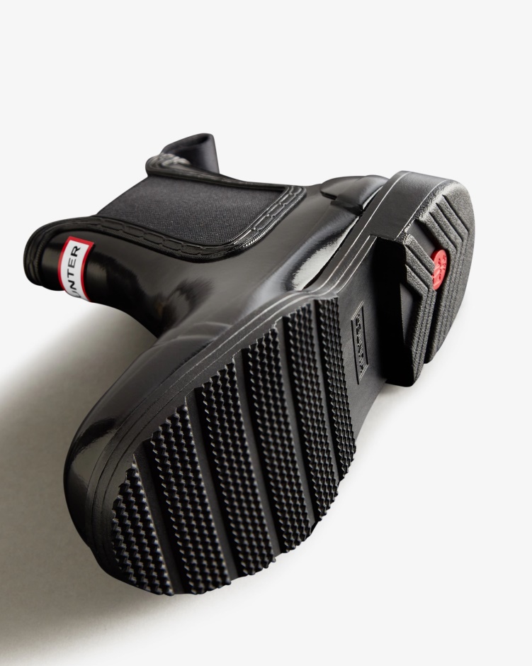 Hunter Commando Chelsea Laarzen Voor Dames Zwart