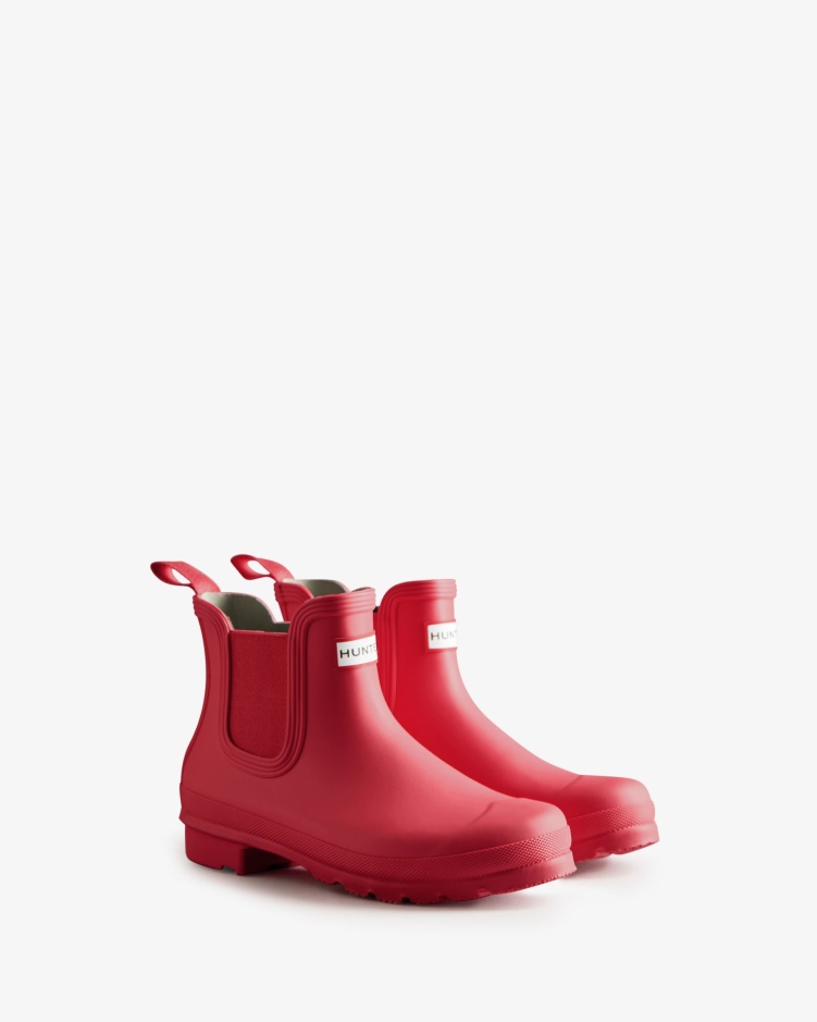 Hunter Originele Chelsea Laarzen Voor Dames Rowan Roze