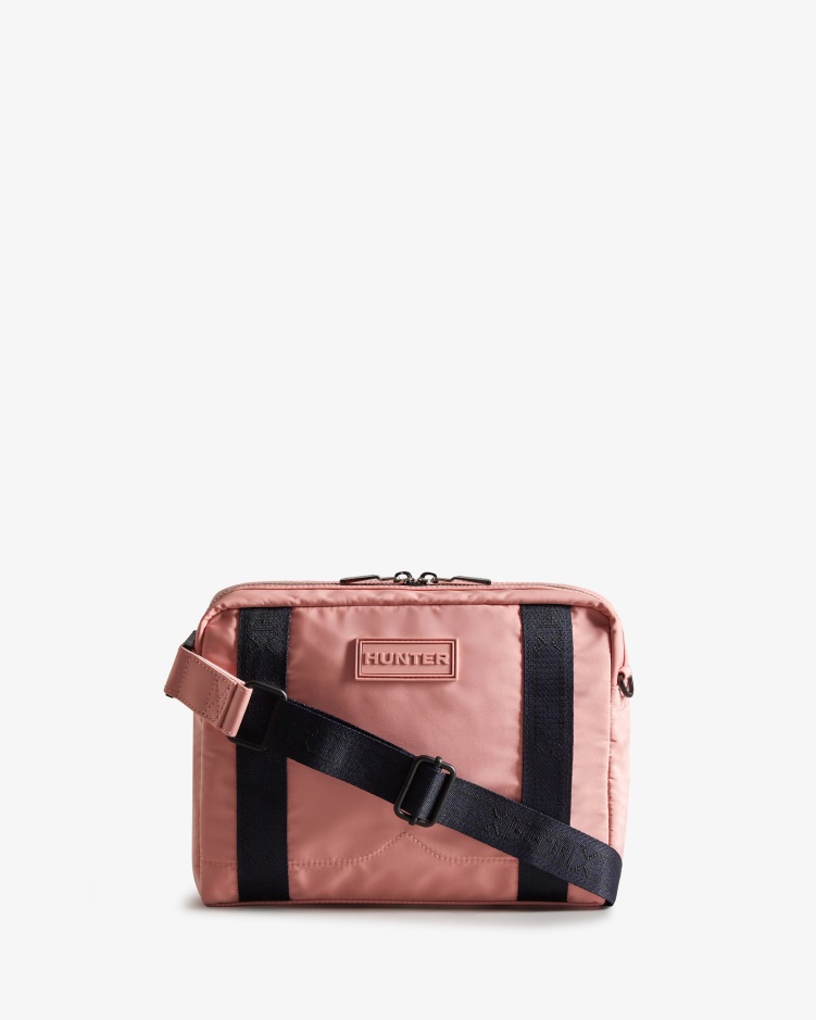 Hunter Verfijnde Duurzame Crossbody Tas Bramble Blossom Roze