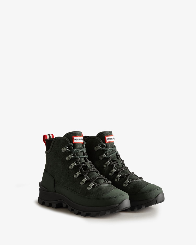 Hunter Canvas Desert Commando Laarzen Voor Dames Arctic Mosgroen