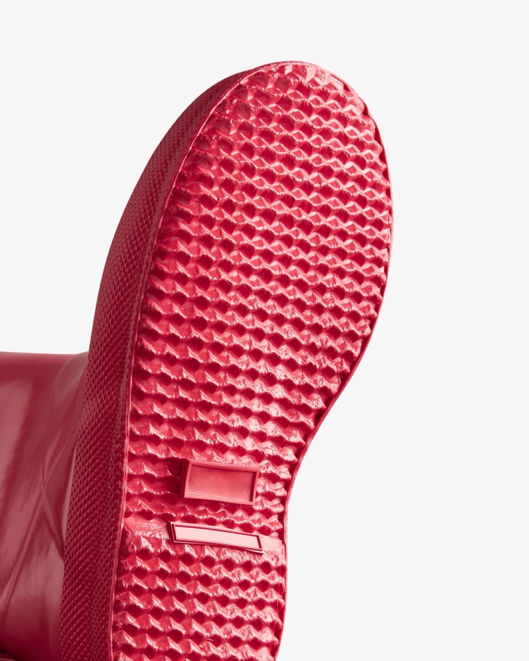 Hunter Original Kids First (18 Maanden-8 Jaar) Glanzende Regenlaarzen Felroze