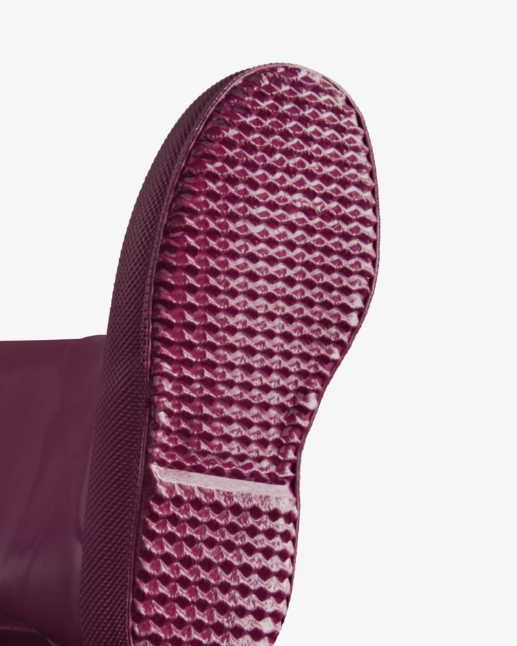 Hunter Original Kids First (18 Maanden-8 Jaar) Glanzende Regenlaarzen Violet
