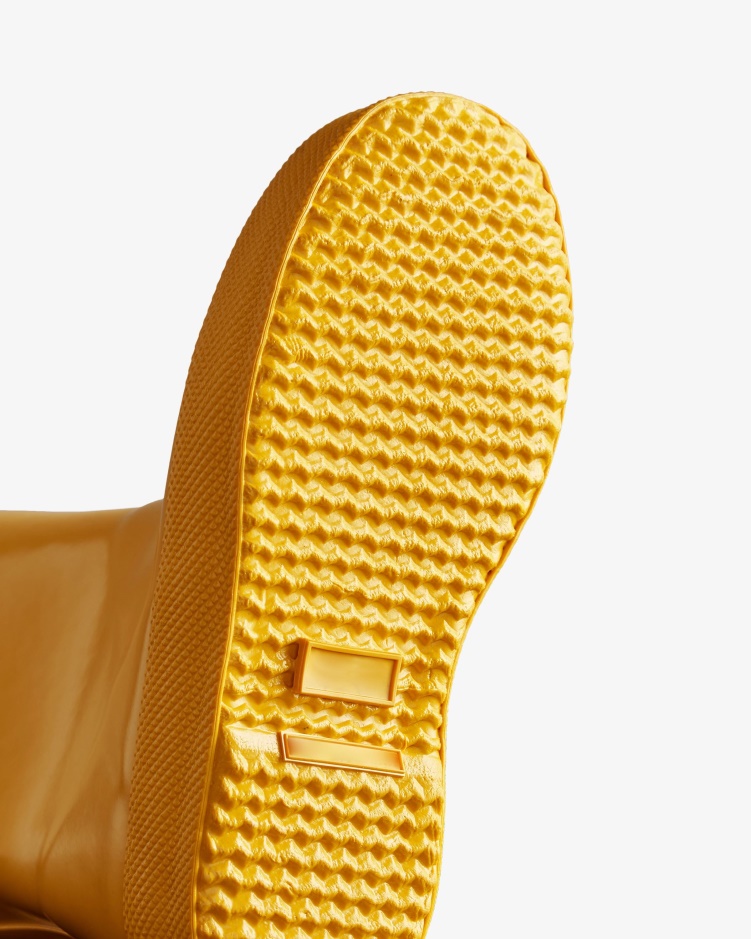 Hunter Original Kids First (18 Maanden-8 Jaar) Glanzende Regenlaarzen Geel