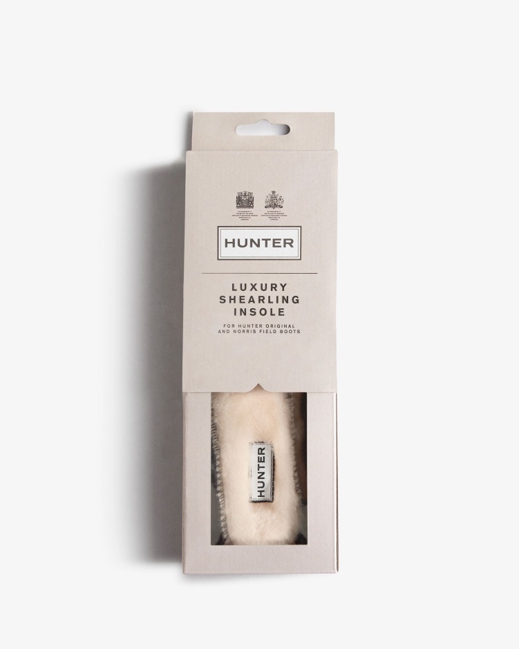 Hunter Originele Luxe Inlegzolen Van Schapenvacht Naturel