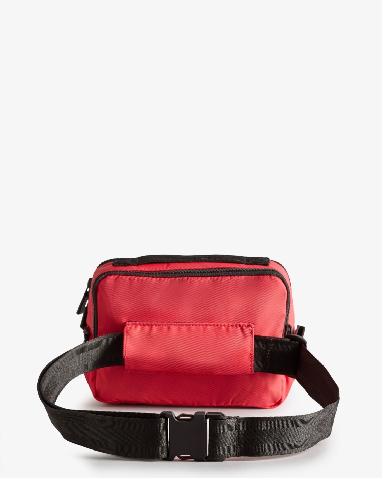 Hunter Nylon Three-way Top Clip Crossbody Tas Lijsterbes Roze
