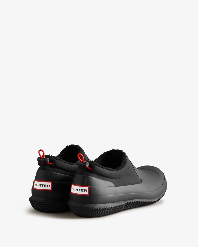 Hunter Geïsoleerde Vegan Shearling Herenschoen Zwart