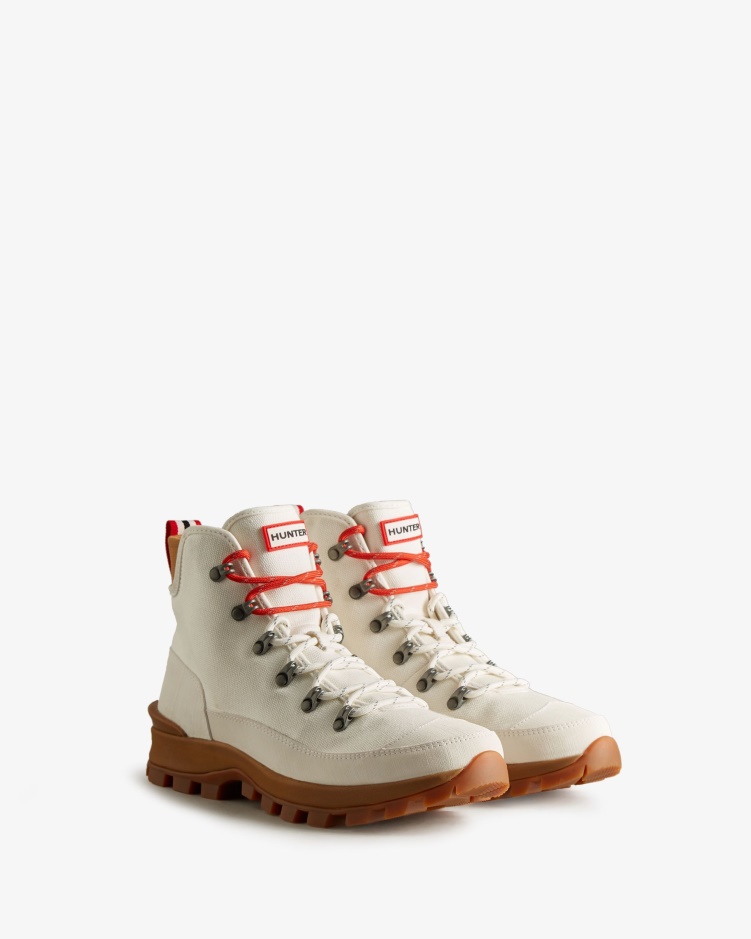 Hunter Canvas Desert Commando Laarzen Voor Heren Naturel