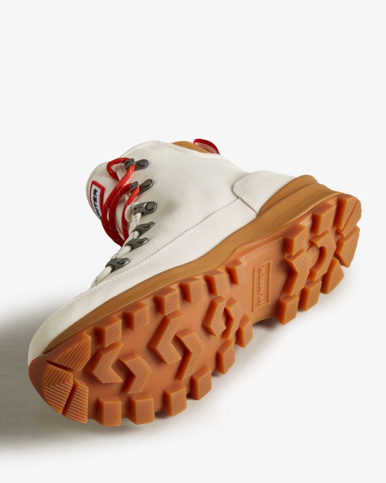 Hunter Canvas Desert Commando Laarzen Voor Heren Naturel