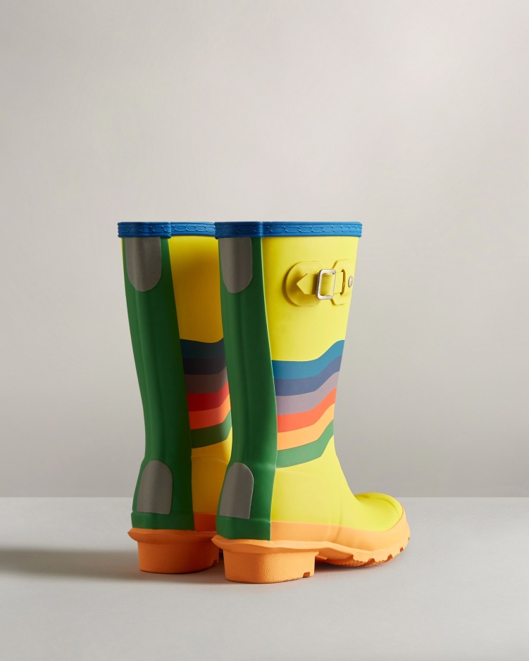 Hunter Big Kids (5-11 Jaar) Wiggle Regenboog Regenlaarzen Veelkleurig