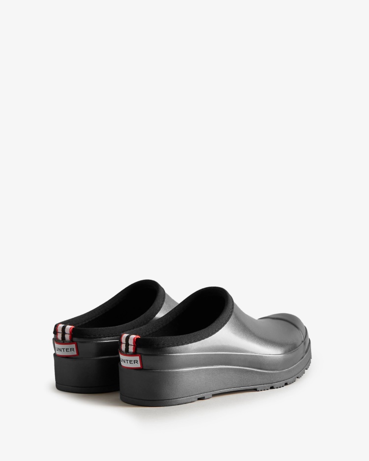 Hunter Dames Play Nevel Klompen Zwart