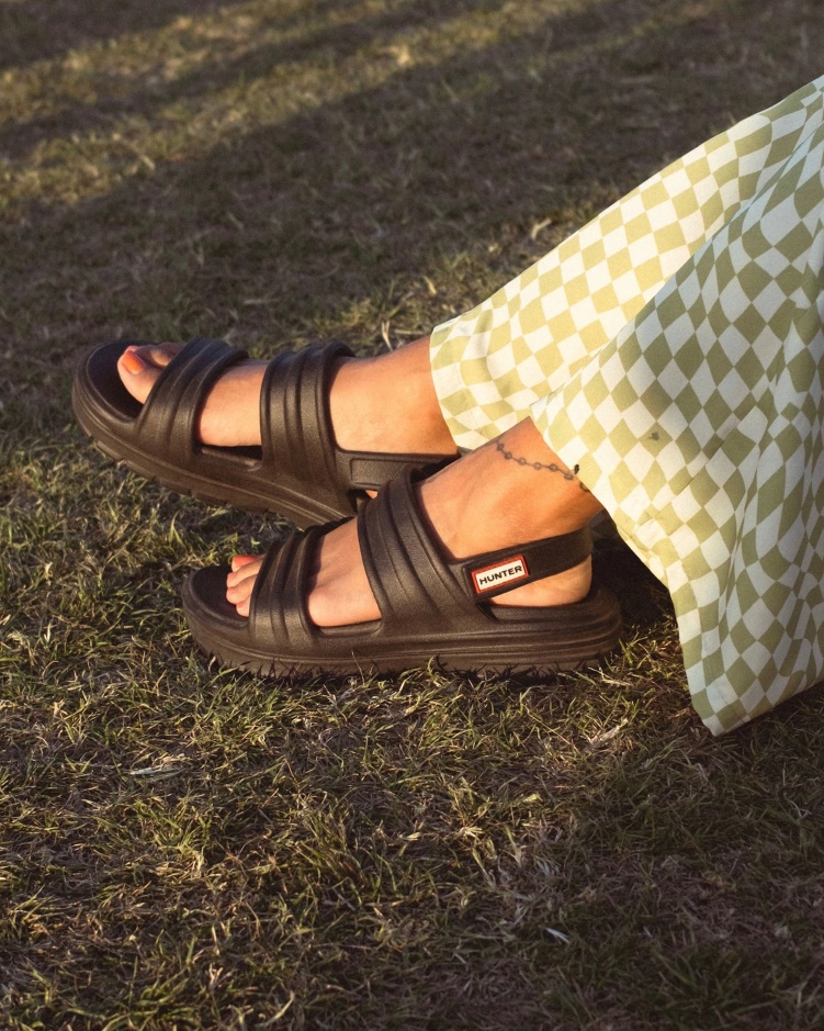 Hunter Bloom Sandaal Voor Dames Zwart