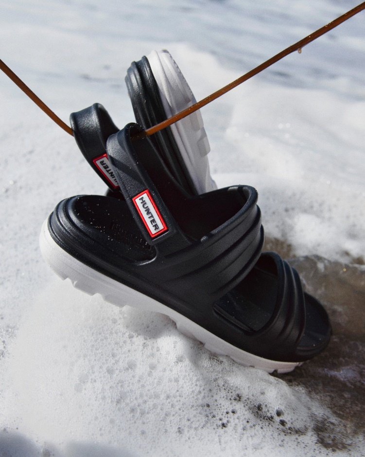 Hunter Bloom Sandaal Voor Dames Zwart-wit