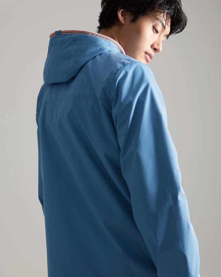 Hunter Heren Gerecycled Lichtgewicht Opvouwbaar Jack Stornoway Blauw