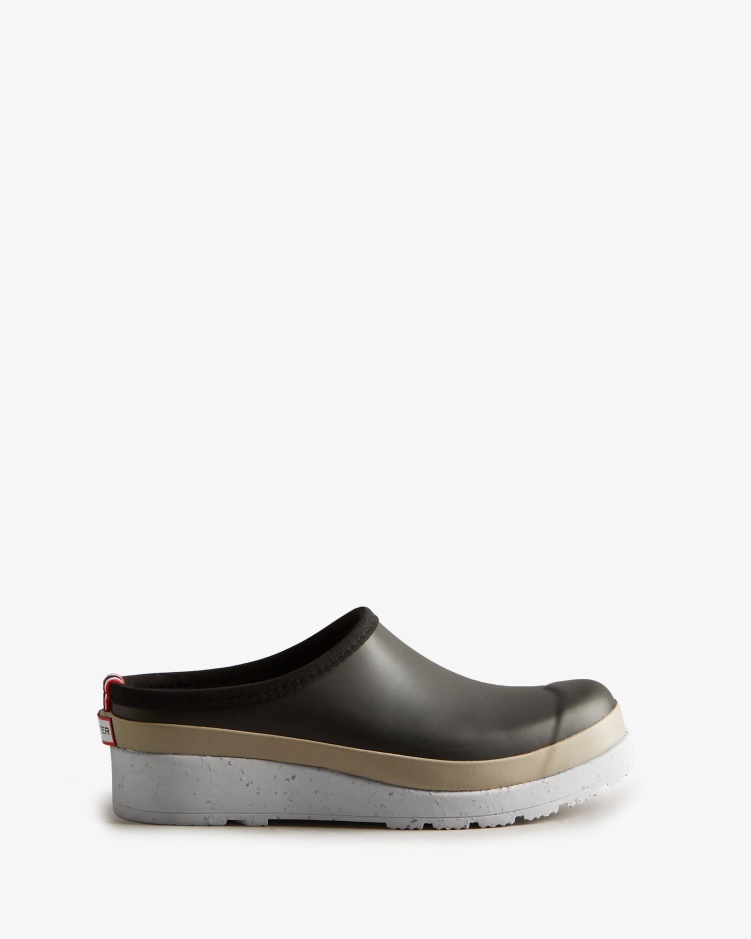 Hunter Dames Play Spikkelzool Klompen Zwart-steall Grijs