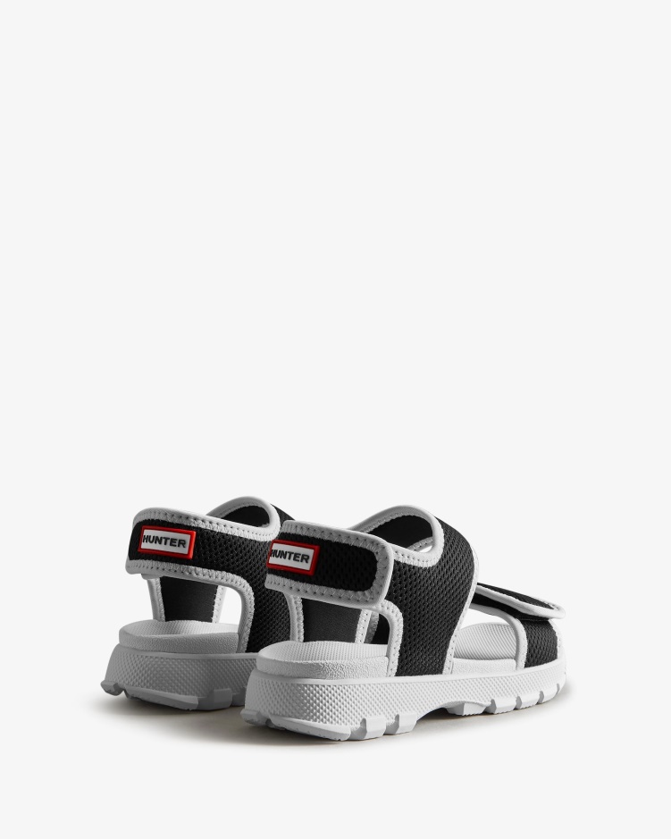 Hunter Big Kids (5-9 Jaar) Mesh Outdoor Wandelsandalen Zwart-wit