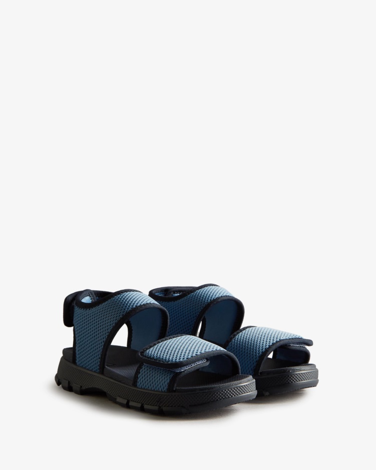 Hunter Big Kids (5-9 Jaar) Mesh Outdoor Wandelsandalen Stornoway Blauw-navy