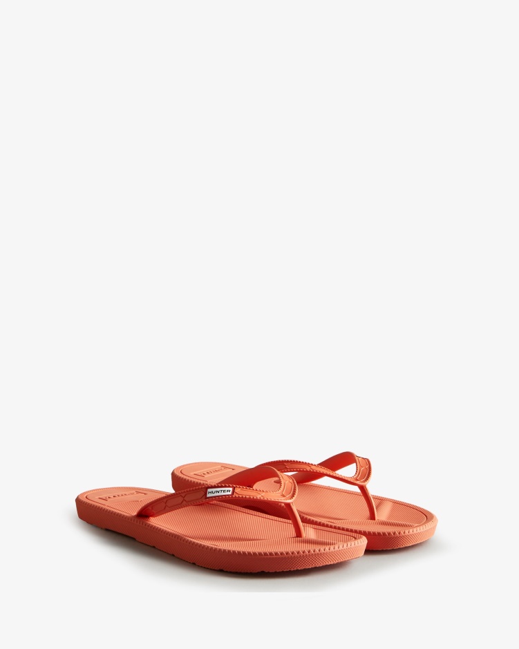 Hunter Dames Teenslippers Sun-cup Oranje