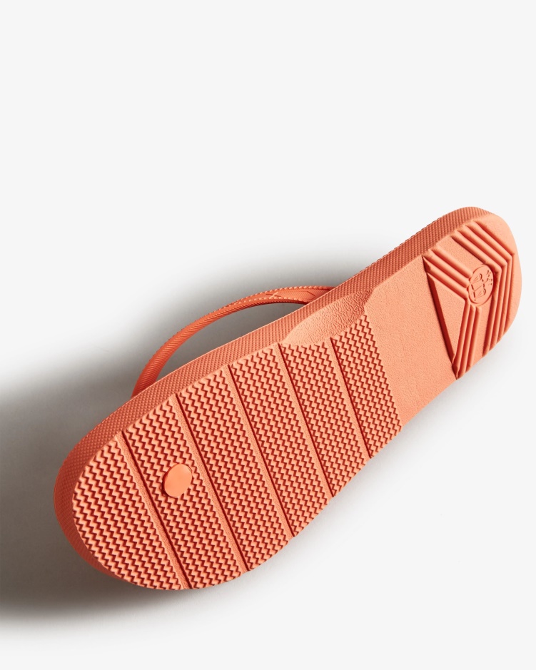 Hunter Dames Teenslippers Sun-cup Oranje