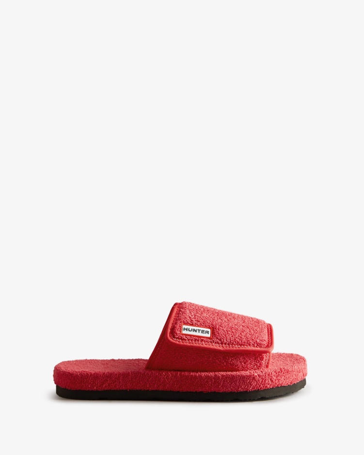 Hunter Dames Badstof Badstof Strand Platform Verstelbare Glijbaan Lijsterbes Roze