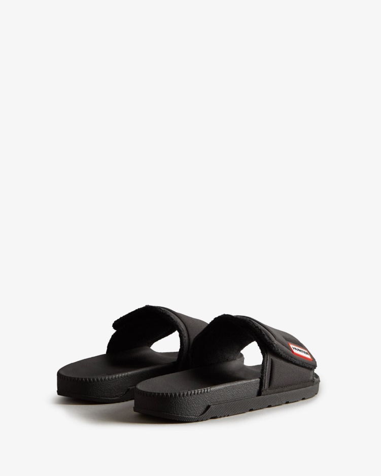 Hunter Verstelbare Damesslippers Zwart