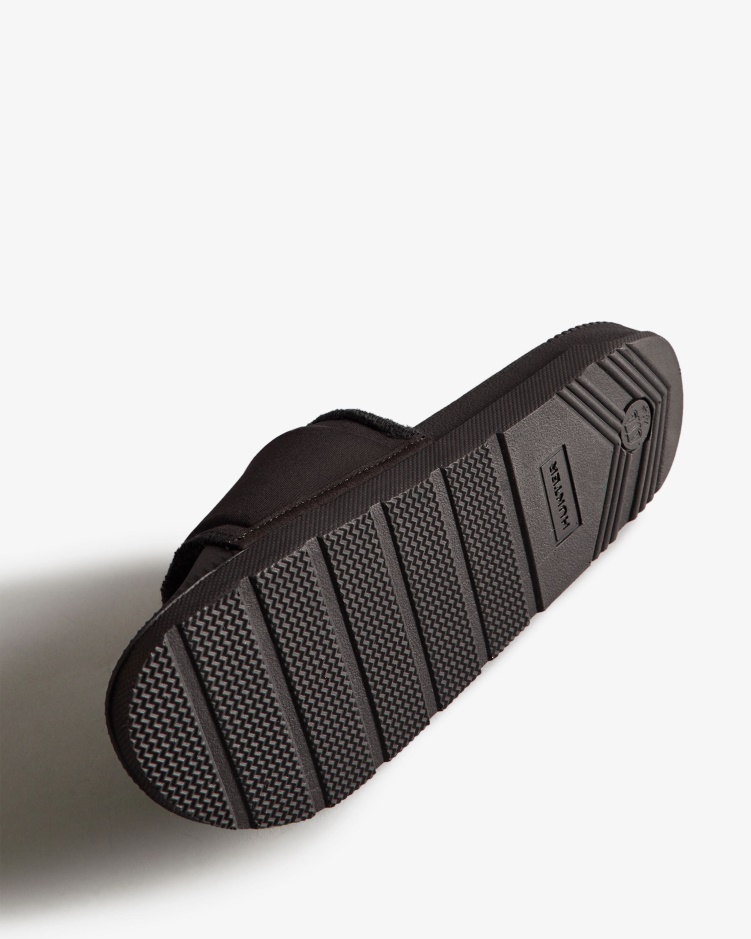 Hunter Verstelbare Damesslippers Zwart