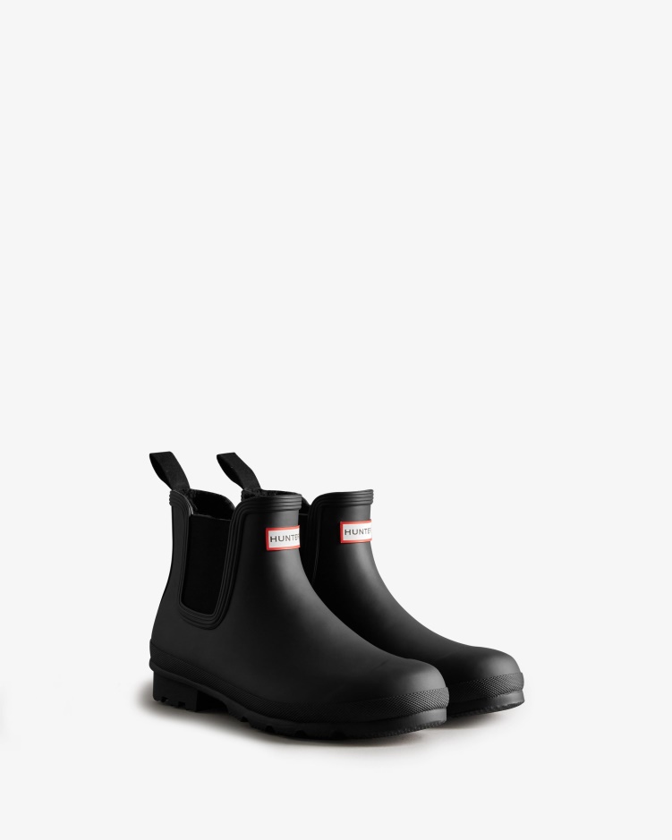 Hunter Geïsoleerde Chelsea Boots Voor Heren Zwart