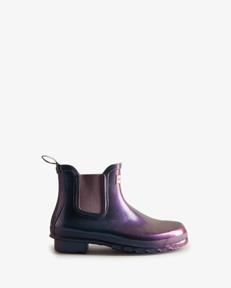 Hunter Nebula Chelsea Boots Stornoway Blauw Voor Dames