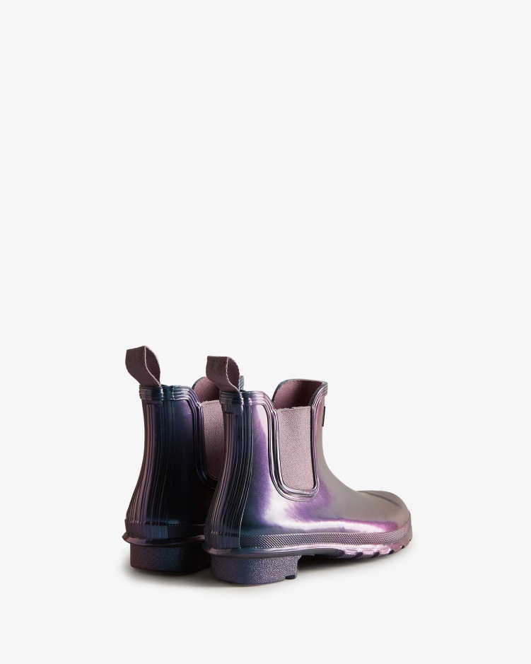 Hunter Nebula Chelsea Boots Stornoway Blauw Voor Dames