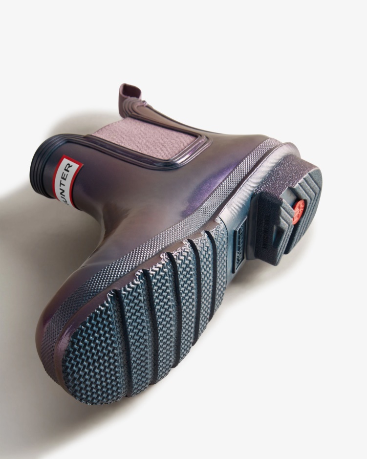 Hunter Nebula Chelsea Boots Stornoway Blauw Voor Dames