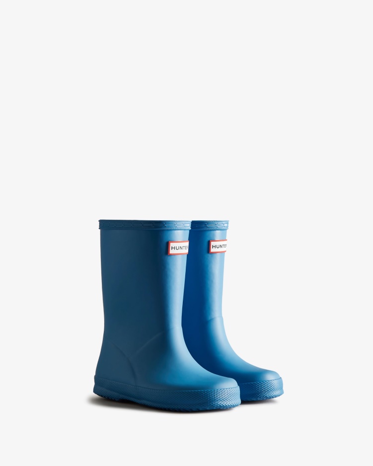 Hunter Original Kids First (18 Maanden-8 Jaar) Regenlaarzen Panorama Blauw
