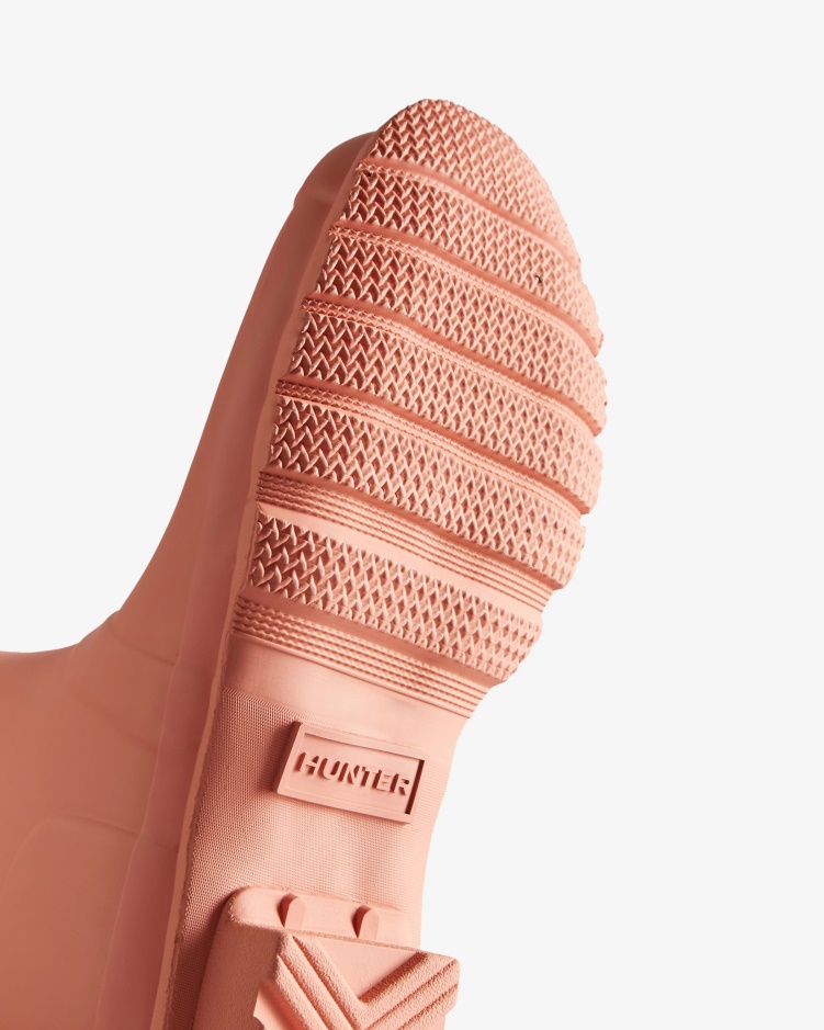Hunter Originele Hoge Regenlaarzen Voor Dames, Ruw Roze