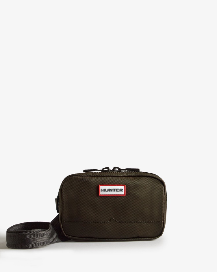 Hunter Nylon Keeper Telefoonhoesje Donker Olijfgroen