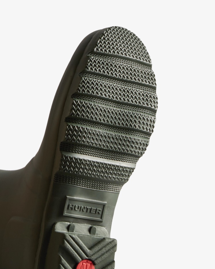 Hunter Verstelbare Regenlaarzen Voor Dames Met Korte Rug Maa Groen-wild Groen