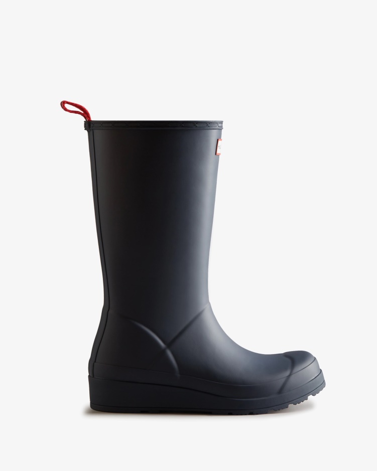 Hunter Lange Regenlaarzen Voor Dames Valtameri Blauw